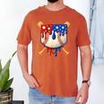 Baseball Drip American Flag Home Plate 4th Of July Patriotic Men's Comfort Colors T-Shirt Yam Baseball Drip American Flag Home Plate 4th Of July Patriotic Men's Comfort Colors T-Shirt Yam