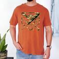 Baseball Drip Ice Cream Camo Home Plate Bats Sports Game Day Men's Comfort Colors T-Shirt Yam Baseball Drip Ice Cream Camo Home Plate Bats Sports Game Day Men's Comfort Colors T-Shirt Yam