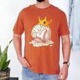 Baseball Drip Ice Cream Crown Melt Graphic Men's Comfort Colors T-Shirt Yam Baseball Drip Ice Cream Crown Melt Graphic Men's Comfort Colors T-Shirt Yam