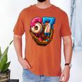 Baseball Drip Ice Cream Number 67 Player Or 67th Birthday Men's Comfort Colors T-Shirt Yam Baseball Drip Ice Cream Number 67 Player Or 67th Birthday Men's Comfort Colors T-Shirt Yam