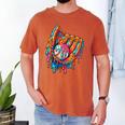 Baseball Drip Ice Cream Sprinkles Baseball Glove For Boys Men's Comfort Colors T-Shirt Yam