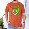 Baseball Drip Ice Cream St Patricks Day Shamrock Men's Comfort Colors T-Shirt Yam Baseball Drip Ice Cream St Patricks Day Shamrock Men's Comfort Colors T-Shirt Yam