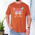 Baseball Ice Cream Drip Number 22 Player 22nd Birthday Men's Comfort Colors T-Shirt Yam Baseball Ice Cream Drip Number 22 Player 22nd Birthday Men's Comfort Colors T-Shirt Yam