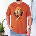 Baseball Ice Cream Drip Style Melting Ice Cream Youth Teen Men's Comfort Colors T-Shirt Yam