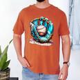 Baseball Lifestyle Apparel Youth Baseball Drip Ice Cream Men's Comfort Colors T-Shirt Yam