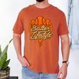 Baseball Lifestyle Home Plate Orange Ice Cream Drip Men Boys Men's Comfort Colors T-Shirt Yam Baseball Lifestyle Home Plate Orange Ice Cream Drip Men Boys Men's Comfort Colors T-Shirt Yam