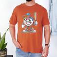 Baseball Mascot Attitude Graffiti Splash Bat Cap Men's Comfort Colors T-Shirt Yam Baseball Mascot Attitude Graffiti Splash Bat Cap Men's Comfort Colors T-Shirt Yam
