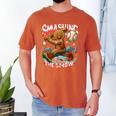 Baseball Player Christmas Gingerbread Smashing Through Snow Men's Comfort Colors T-Shirt Yam Baseball Player Christmas Gingerbread Smashing Through Snow Men's Comfort Colors T-Shirt Yam