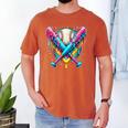 Baseball Player Ice Cream Drip Men's Comfort Colors T-Shirt Yam Baseball Player Ice Cream Drip Men's Comfort Colors T-Shirt Yam