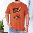 Baseball Valentine Forever On Deck For You Tee Men's Comfort Colors T-Shirt Yam