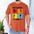 Best Baseball Dad Baseball Baseball Player Dad Saying Men's Comfort Colors T-Shirt Yam