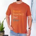 Best Bonus Baseball Dad Ever Softball Stepdad From Daughter Men's Comfort Colors T-Shirt Yam