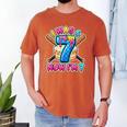 Blue Checkered I Was 6 Now I'm 7 Birthday Cake Baseball Drip Men's Comfort Colors T-Shirt Yam Blue Checkered I Was 6 Now I'm 7 Birthday Cake Baseball Drip Men's Comfort Colors T-Shirt Yam