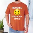 Boobies Make Me Smile Mardi Gras Raglan Baseball Tee Men's Comfort Colors T-Shirt Yam Boobies Make Me Smile Mardi Gras Raglan Baseball Tee Men's Comfort Colors T-Shirt Yam