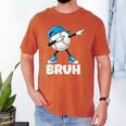 Boys Baseball Graphic Tee Teen Apparel Cute Meme Bruh Men's Comfort Colors T-Shirt Yam