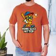 Boys Pizza Theme Baseball Home Hitter Men's Comfort Colors T-Shirt Yam Boys Pizza Theme Baseball Home Hitter Men's Comfort Colors T-Shirt Yam