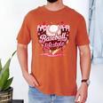 Boys Valentine Baseball Lifestyle Home Plate Ice-Cream Drip Men's Comfort Colors T-Shirt Yam Boys Valentine Baseball Lifestyle Home Plate Ice-Cream Drip Men's Comfort Colors T-Shirt Yam