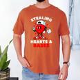 Boys Valentines Baseball Drip Icecream Stealing Hearts Kids Men's Comfort Colors T-Shirt Yam Boys Valentines Baseball Drip Icecream Stealing Hearts Kids Men's Comfort Colors T-Shirt Yam