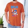 Bruh I'm 7 Baseball Ice Cream Drip It's My 7th Birthday Men's Comfort Colors T-Shirt Yam