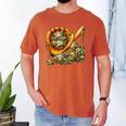 Camo Ice Cream Drip Baseball Stuff Baseball Drip Boys Men's Comfort Colors T-Shirt Yam