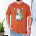 Christmas Baseball Snowman Drip For Boys Men Girls Women Men's Comfort Colors T-Shirt Yam Christmas Baseball Snowman Drip For Boys Men Girls Women Men's Comfort Colors T-Shirt Yam