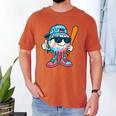 Cool Ice Cream Drip Baseball Drip For Boys Sports Kids Men's Comfort Colors T-Shirt Yam Cool Ice Cream Drip Baseball Drip For Boys Sports Kids Men's Comfort Colors T-Shirt Yam