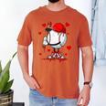 Cute Dripping Baseball Lover Valentines Day Boys Kids Men's Comfort Colors T-Shirt Yam Cute Dripping Baseball Lover Valentines Day Boys Kids Men's Comfort Colors T-Shirt Yam