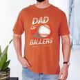 Dad Of Ballers Shirt Volleyball Baseball Dad Of Baller Men's Comfort Colors T-Shirt Yam Dad Of Ballers Shirt Volleyball Baseball Dad Of Baller Men's Comfort Colors T-Shirt Yam