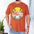 Dadeo Of Ballers Softball Baseball Dad Men's Comfort Colors T-Shirt Yam Dadeo Of Ballers Softball Baseball Dad Men's Comfort Colors T-Shirt Yam