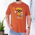 Drippy Pizza Baseball Slice Cartoon Sports Food Men's Comfort Colors T-Shirt Yam Drippy Pizza Baseball Slice Cartoon Sports Food Men's Comfort Colors T-Shirt Yam