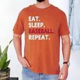 Eat Sleep Baseball Repeat Baseball Player Men's Comfort Colors T-Shirt Yam Eat Sleep Baseball Repeat Baseball Player Men's Comfort Colors T-Shirt Yam