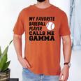 My Favorite Baseball Player Calls Me Gamma Men's Comfort Colors T-Shirt Yam My Favorite Baseball Player Calls Me Gamma Men's Comfort Colors T-Shirt Yam