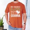 My Favorite Player Calls Me Granna Baseball Leopard Men's Comfort Colors T-Shirt Yam My Favorite Player Calls Me Granna Baseball Leopard Men's Comfort Colors T-Shirt Yam