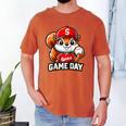 Game Day Baseball Dad Baseball Mam Father's Day Raglan Baseball Tee Men's Comfort Colors T-Shirt Yam