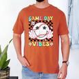 Game Day Vibes Softball Baseball Groovy Game Day Girls Women Men's Comfort Colors T-Shirt Yam Game Day Vibes Softball Baseball Groovy Game Day Girls Women Men's Comfort Colors T-Shirt Yam
