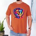 Gen Alpha Slang Ice Cream Drip Six Seven 67 Baseball Catcher Men's Comfort Colors T-Shirt Yam Gen Alpha Slang Ice Cream Drip Six Seven 67 Baseball Catcher Men's Comfort Colors T-Shirt Yam