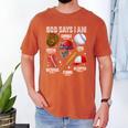 God Says I Am Baseball Player Catcher Pitcher Boys Men Men's Comfort Colors T-Shirt Yam God Says I Am Baseball Player Catcher Pitcher Boys Men Men's Comfort Colors T-Shirt Yam