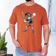 Halloween Skeleton Playing Baseball 67 Six Seven Meme Men's Comfort Colors T-Shirt Yam