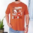 Happy 100 Days Of School Baseball Football PE Teacher Men's Comfort Colors T-Shirt Yam Happy 100 Days Of School Baseball Football PE Teacher Men's Comfort Colors T-Shirt Yam