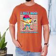 I Hit 100 Days Of School 67 Drip Baseball Boys Kids Men's Comfort Colors T-Shirt Yam