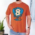 Ice Cream Baseball Glove 8th Birthday Edition Men's Comfort Colors T-Shirt Yam