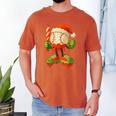 Ice Cream Drip Baseball Christmas Baseball Drip Candy Cane Men's Comfort Colors T-Shirt Yam Ice Cream Drip Baseball Christmas Baseball Drip Candy Cane Men's Comfort Colors T-Shirt Yam