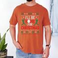 I’Ll Be Home For Christmas Baseball Ugly Sweater Art Men's Comfort Colors T-Shirt Yam I’Ll Be Home For Christmas Baseball Ugly Sweater Art Men's Comfort Colors T-Shirt Yam