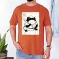 Japanese Grumpy Frog Baseball Player Baseball Men's Comfort Colors T-Shirt Yam