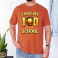 I Just Hit 100 Days Of School Baseball Boys Kids 100th Day Men's Comfort Colors T-Shirt Yam