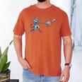 Leopard Baseball Player Ice Cream Drip For Boys Kids Men's Comfort Colors T-Shirt Yam Leopard Baseball Player Ice Cream Drip For Boys Kids Men's Comfort Colors T-Shirt Yam