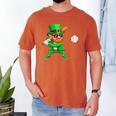 Leprechaun Playing Baseball St Patricks Day Sport Boys Men's Comfort Colors T-Shirt Yam Leprechaun Playing Baseball St Patricks Day Sport Boys Men's Comfort Colors T-Shirt Yam