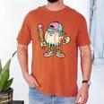 Melted Ice-Cream Baseball Mascot Pastel Pop Men's Comfort Colors T-Shirt Yam Melted Ice-Cream Baseball Mascot Pastel Pop Men's Comfort Colors T-Shirt Yam