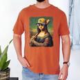 Mona Lisa Baseball Trending Aesthetic Streetwear Men's Comfort Colors T-Shirt Yam