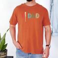Number One Baseball Dad Father's Day Baseball Player Dad Men's Comfort Colors T-Shirt Yam